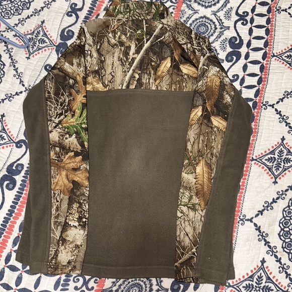 YL Magellan RealTree Camo Zip up fleece jacket - Picture 5 of 5